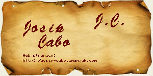 Josip Cabo vizit kartica